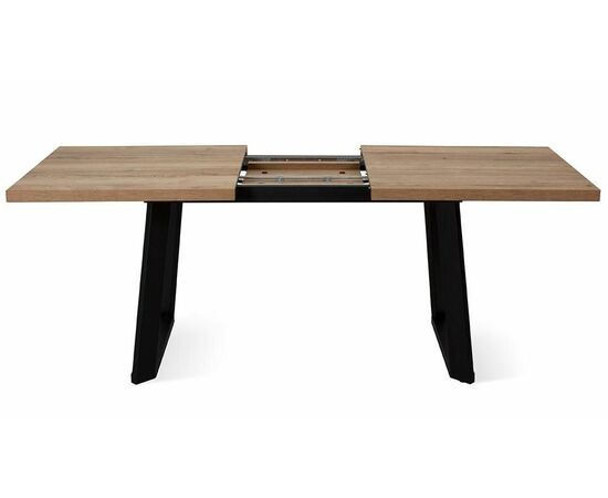 Стол DikLine ZL140 дуб галифакс / черный/опоры черные, изображение 2 | Интернет магазин мебели и декора LifeDekor