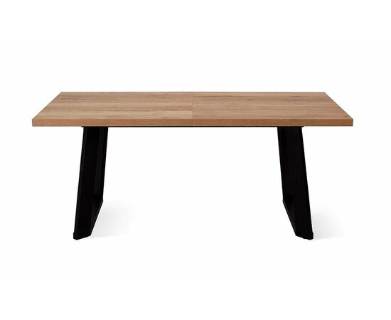 Стол DikLine ZL160 дуб галифакс/ черный/ опоры черные, изображение 5 | Интернет магазин мебели и декора LifeDekor