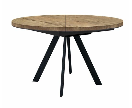 Стол DikLine RD120 дуб галифакс/ опоры черные | Интернет магазин мебели и декора LifeDekor