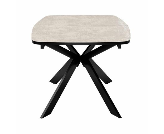 Стол DikLine B140 хромикс белый/ опоры черные, изображение 6 | Интернет магазин мебели и декора LifeDekor