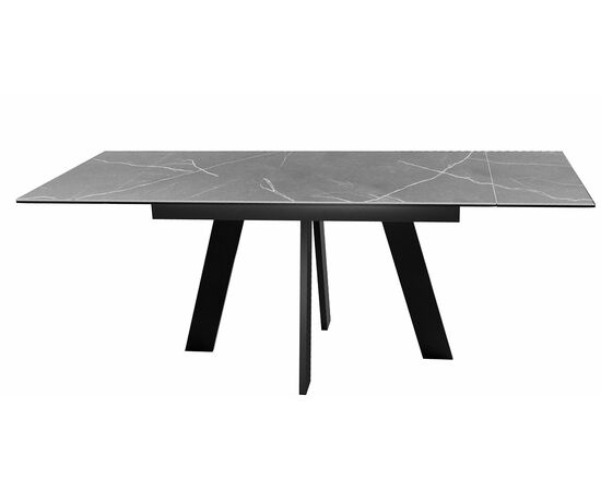 Стол DikLine SKM140 Керамика серый мрамор/подстолье черное/опоры черные (2 уп.), изображение 5 | Интернет магазин мебели и декора LifeDekor