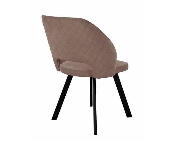 Стул DikLine 274 поворотный Z48 капучино, ножки черные, изображение 2 | Интернет магазин мебели и декора LifeDekor