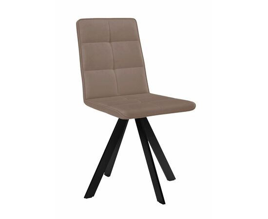 Стул DikLine 230 поворотный B5 LATTE, ножки черные | Интернет магазин мебели и декора LifeDekor