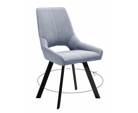 Стул DikLine 268 Z46 перламутр, ножки черные | Интернет магазин мебели и декора LifeDekor