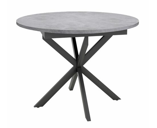 Стол Dikline RDB100X Бетон (ЛДСП EGGER)/Опоры XR черные | Интернет магазин мебели и декора LifeDekor