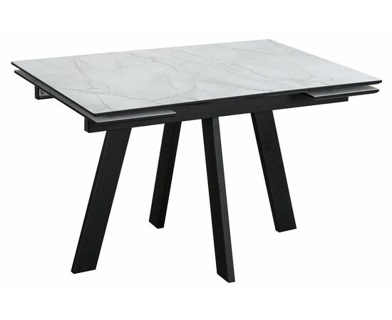 Стол обеденный WINGS Жемчужный Перито/Черный, Черный | Интернет магазин мебели и декора LifeDekor