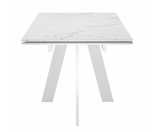 Стол DikLine SKM120 Керамика Белый мрамор/подстолье белое/опоры белые (2 уп.), изображение 7 | Интернет магазин мебели и декора LifeDekor