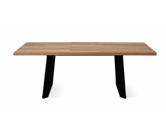 Стол DikLine ZL160 дуб галифакс/ черный/ опоры черные, изображение 6 | Интернет магазин мебели и декора LifeDekor