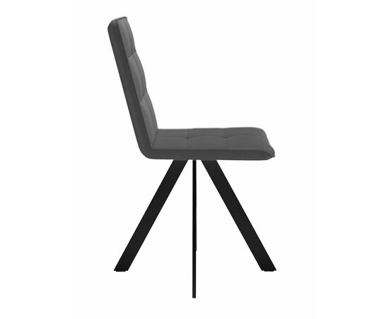 Стул DikLine 230 поворотный B28 ANTRACITE, ножки черные, изображение 4 | Интернет магазин мебели и декора LifeDekor