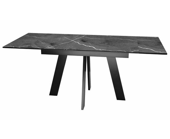 Стол DikLine SKM120 Керамика Черный мрамор/подстолье черное/опоры черные (2 уп.), изображение 6 | Интернет магазин мебели и декора LifeDekor