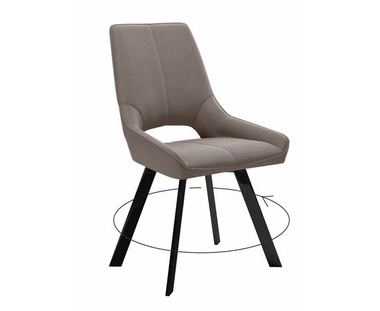 Стул DikLine 268 Z48 капучино, ножки черные | Интернет магазин мебели и декора LifeDekor