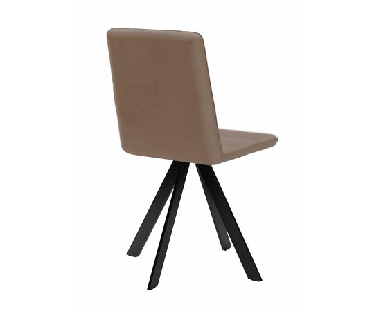 Стул DikLine 230 поворотный B5 LATTE, ножки черные, изображение 3 | Интернет магазин мебели и декора LifeDekor