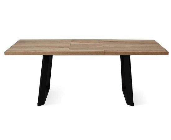 Стол DikLine ZL140 дуб галифакс / черный/опоры черные, изображение 6 | Интернет магазин мебели и декора LifeDekor