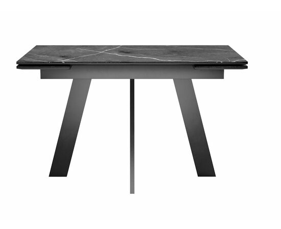 Стол DikLine SKM120 Керамика Черный мрамор/подстолье черное/опоры черные (2 уп.), изображение 2 | Интернет магазин мебели и декора LifeDekor