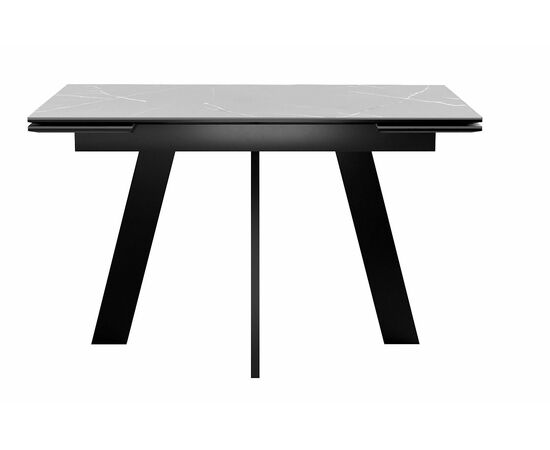 Стол DikLine SKM120 Керамика серый мрамор/подстолье черное/опоры черные (2 уп.), изображение 6 | Интернет магазин мебели и декора LifeDekor