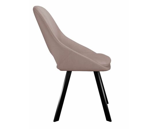 Стул DikLine 247 поворотный, Z48 капучино, ножки черные, изображение 4 | Интернет магазин мебели и декора LifeDekor