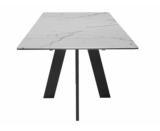 Стол DikLine SKM120 Керамика серый мрамор/подстолье черное/опоры черные (2 уп.), изображение 4 | Интернет магазин мебели и декора LifeDekor