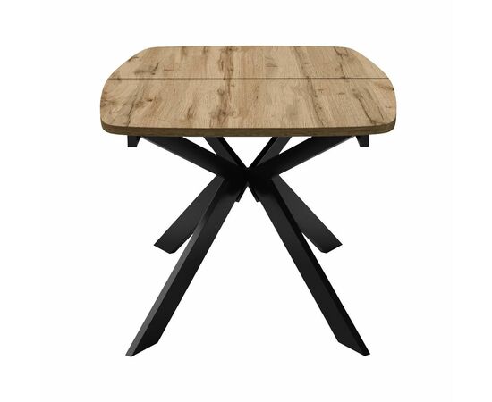 Стол DikLine B140 Дуб Галифакс (ЛДСП EGGER)/опоры черные, изображение 2 | Интернет магазин мебели и декора LifeDekor