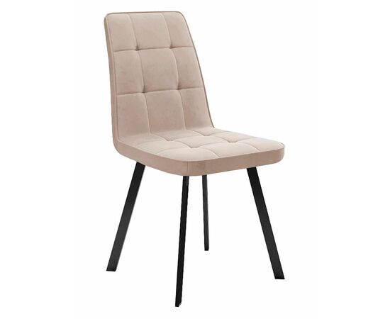 Стул DikLine 207 B03 BEIGE, ножки черные | Интернет магазин мебели и декора LifeDekor