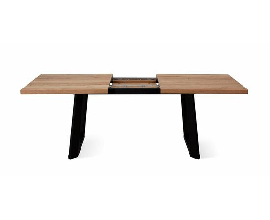 Стол DikLine ZL160 дуб галифакс/ черный/ опоры черные, изображение 7 | Интернет магазин мебели и декора LifeDekor