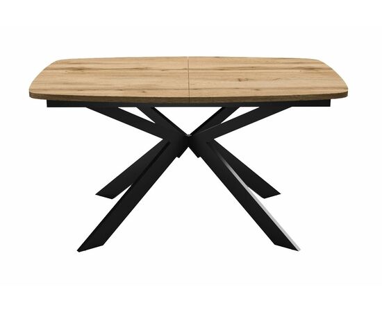 Стол DikLine B140 Дуб Галифакс (ЛДСП EGGER)/опоры черные, изображение 5 | Интернет магазин мебели и декора LifeDekor