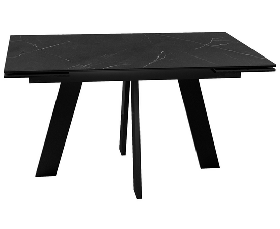 Стол DikLine SKM140 Керамика Черный мрамор/подстолье черное/опоры черные (2 уп.) | Интернет магазин мебели и декора LifeDekor
