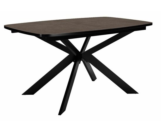 Стол DikLine B140 хромикс бронза/ опоры черные | Интернет магазин мебели и декора LifeDekor