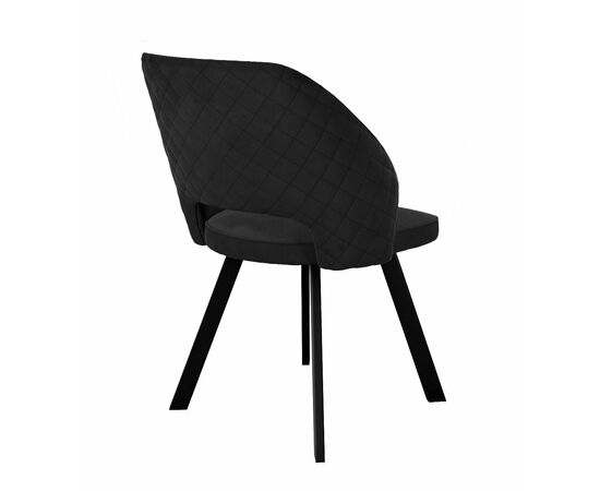 Стул DikLine 274 поворотный К21 черный, ножки черные, изображение 2 | Интернет магазин мебели и декора LifeDekor