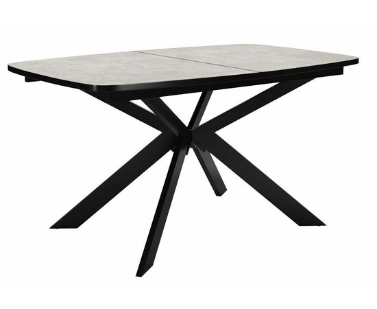 Стол DikLine B140 хромикс белый/ опоры черные | Интернет магазин мебели и декора LifeDekor