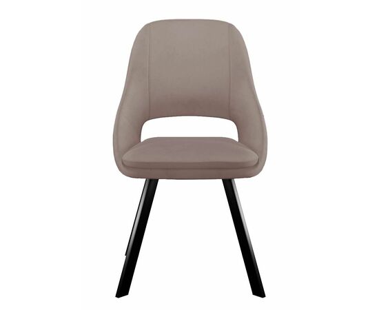 Стул DikLine 247 поворотный, Z48 капучино, ножки черные, изображение 2 | Интернет магазин мебели и декора LifeDekor