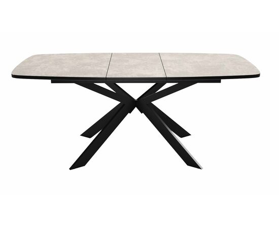 Стол DikLine B140 хромикс белый/ опоры черные, изображение 4 | Интернет магазин мебели и декора LifeDekor