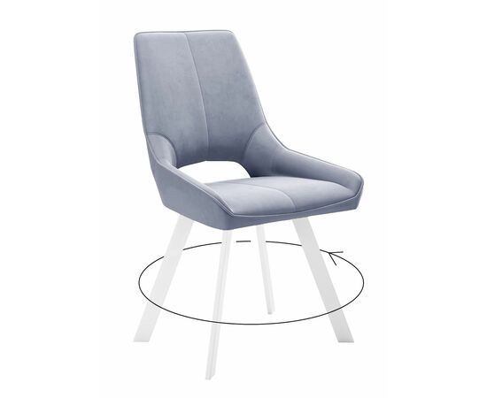 Стул DikLine 268 Z46 перламутр, ножки белые | Интернет магазин мебели и декора LifeDekor