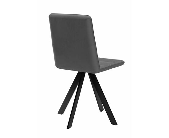 Стул DikLine 230 поворотный B28 ANTRACITE, ножки черные, изображение 3 | Интернет магазин мебели и декора LifeDekor