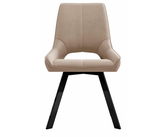 Стул DikLine 268 Z128 бежевый, ножки черные, изображение 2 | Интернет магазин мебели и декора LifeDekor