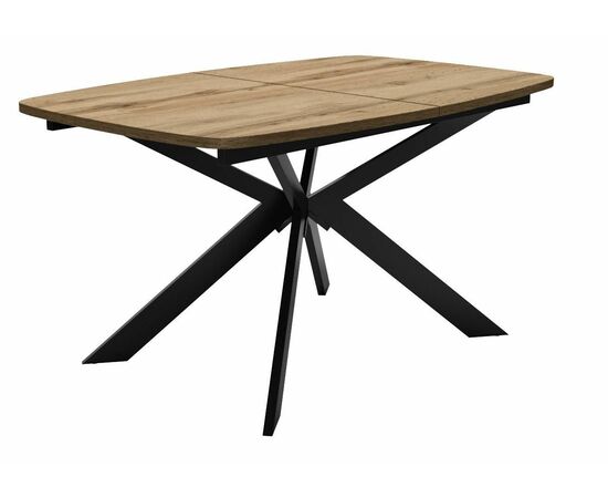 Стол DikLine B140 Дуб Галифакс (ЛДСП EGGER)/опоры черные | Интернет магазин мебели и декора LifeDekor