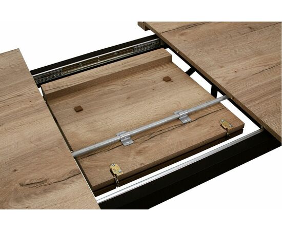 Стол DikLine ZL160 дуб галифакс/ черный/ опоры черные, изображение 2 | Интернет магазин мебели и декора LifeDekor