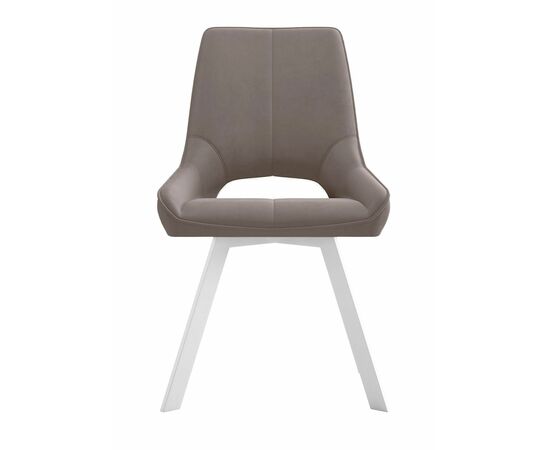 Стул DikLine 268 Z48 капучино, ножки белые, изображение 2 | Интернет магазин мебели и декора LifeDekor