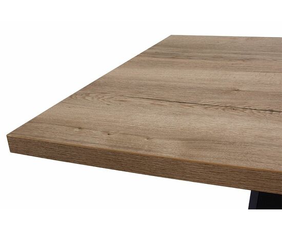 Стол DikLine ZL140 дуб галифакс / черный/опоры черные, изображение 4 | Интернет магазин мебели и декора LifeDekor