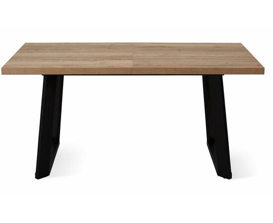 Стол DikLine ZL140 дуб галифакс / черный/опоры черные, изображение 3 | Интернет магазин мебели и декора LifeDekor