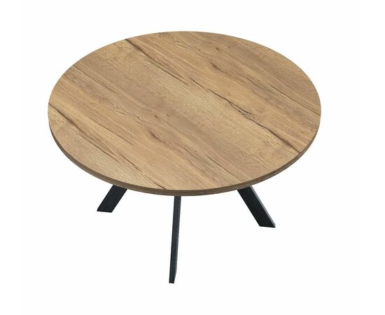 Стол DikLine RD120 дуб галифакс/ опоры черные, изображение 3 | Интернет магазин мебели и декора LifeDekor