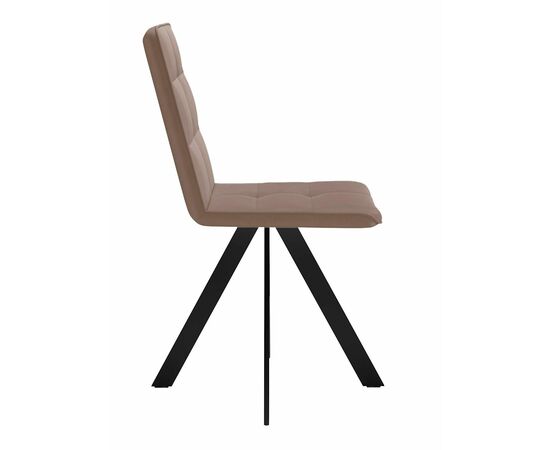 Стул DikLine 230 поворотный B5 LATTE, ножки черные, изображение 4 | Интернет магазин мебели и декора LifeDekor