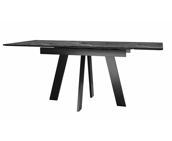 Стол DikLine SKM120 Керамика Черный мрамор/подстолье черное/опоры черные (2 уп.), изображение 4 | Интернет магазин мебели и декора LifeDekor