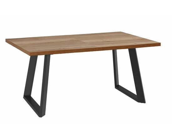 Стол DikLine ZL140 дуб галифакс / черный/опоры черные | Интернет магазин мебели и декора LifeDekor