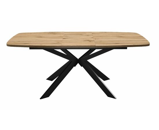 Стол DikLine B140 Дуб Галифакс (ЛДСП EGGER)/опоры черные, изображение 4 | Интернет магазин мебели и декора LifeDekor