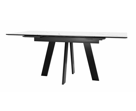 Стол DikLine SKM120 Керамика Белый мрамор/подстолье черное/опоры черные (2 уп.), изображение 7 | Интернет магазин мебели и декора LifeDekor