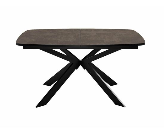 Стол DikLine B140 хромикс бронза/ опоры черные, изображение 3 | Интернет магазин мебели и декора LifeDekor