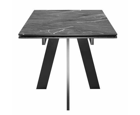 Стол DikLine SKM120 Керамика Черный мрамор/подстолье черное/опоры черные (2 уп.), изображение 7 | Интернет магазин мебели и декора LifeDekor