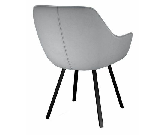 Стул DikLine 252 М поворотный, B22 GREY, ножки черные, изображение 2 | Интернет магазин мебели и декора LifeDekor