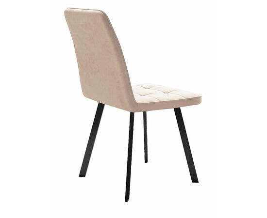 Стул DikLine 207 B03 BEIGE, ножки черные, изображение 2 | Интернет магазин мебели и декора LifeDekor