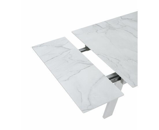 Стол обеденный WINGS Жемчужный Перито/Белый, Белый, изображение 2 | Интернет магазин мебели и декора LifeDekor